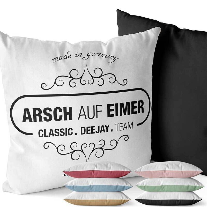 "Arsch auf Eimer" Two-Tone Kissen
