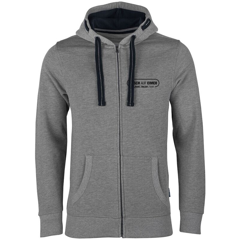 "Arsch auf Eimer" Luxury Zip-Hoodie (Unisex / Design 2)