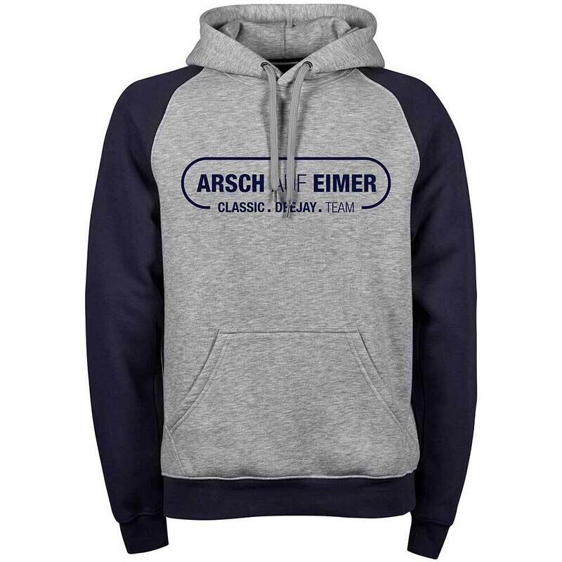 "Arsch auf Eimer" Premium Two-Tone Hoodie (Unisex / Design 2)