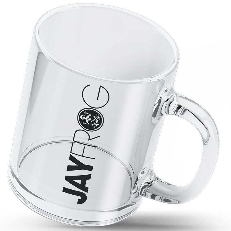 Jay Frog Tasse aus klarem Glas Jay Frog Tasse aus klarem Glas