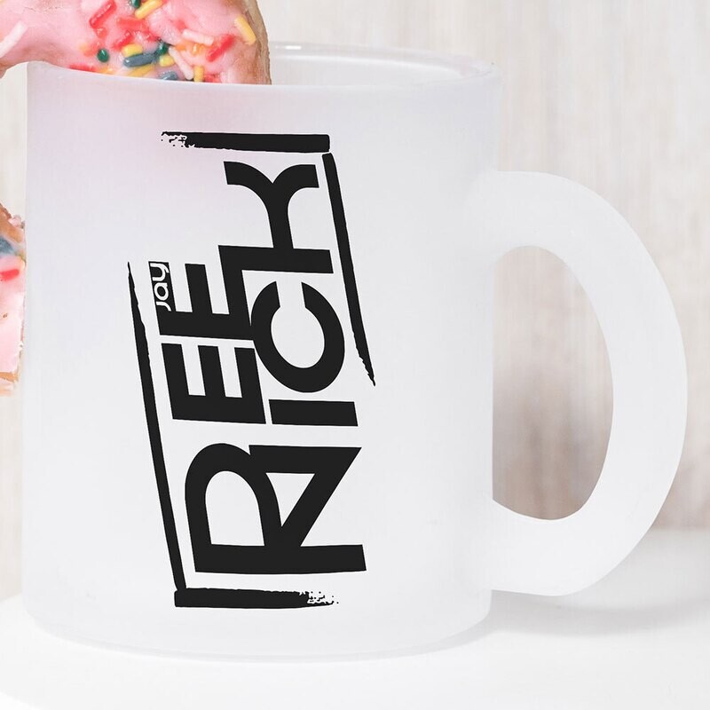 DeeNick Tasse aus gefrostetem Glas DeeNick Tasse aus gefrostetem Glas