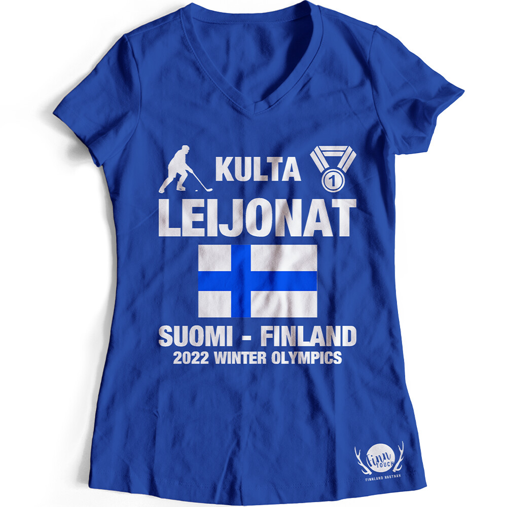 Kultaleijonat - Eishockey-Olympiasieger 2022 Finnland T-Shirt (Damen)