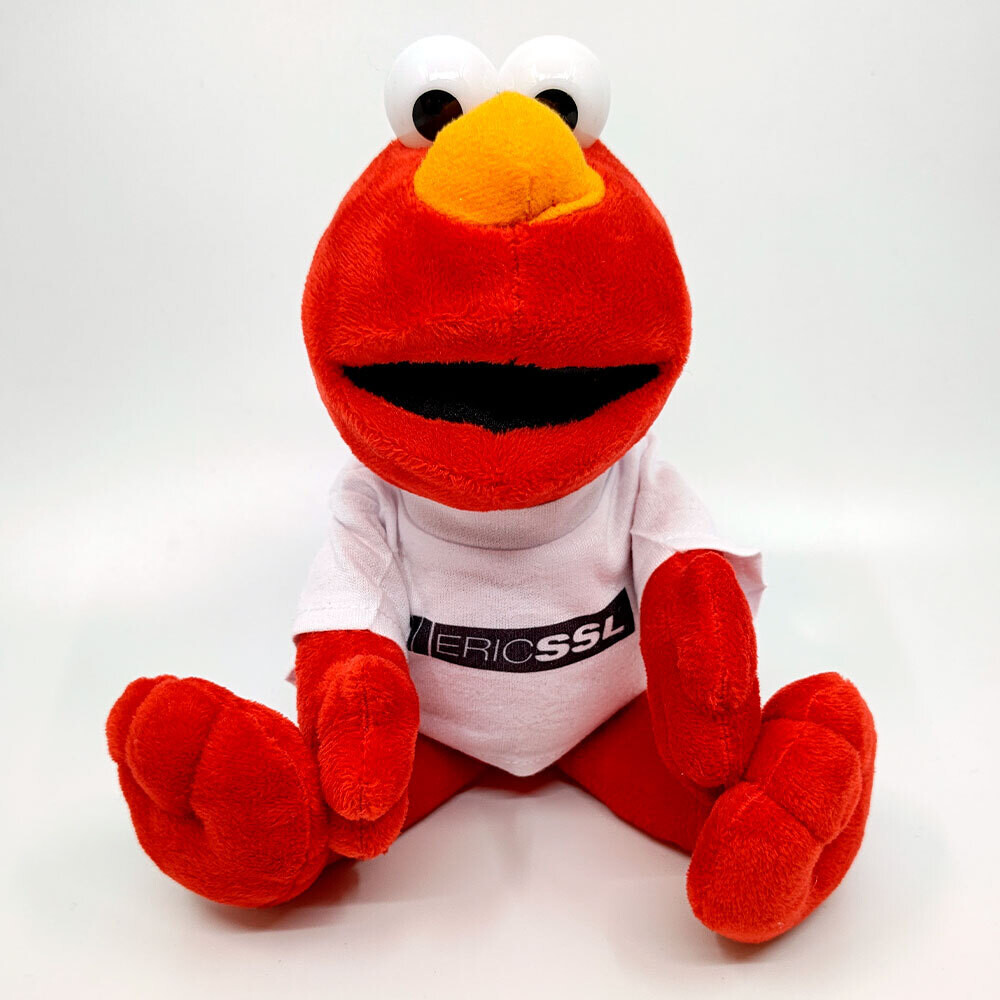 Elmo Plüschfigur mit Original Eric SSL T-Shirt