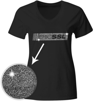 ERIC SSL Magic Glitter T-Shirt (Glitter silber / Women )