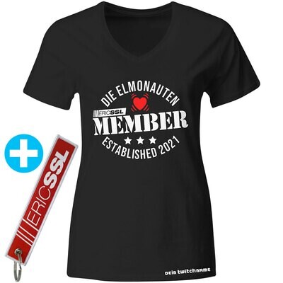 Official ERIC SSL Member-Shirt inkl. besticktem Schlüsselanhänger (Women)