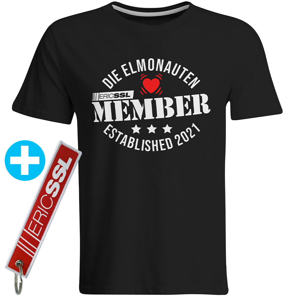 Official ERIC SSL Member-Shirt inkl. besticktem Schlüsselanhänger (Men)