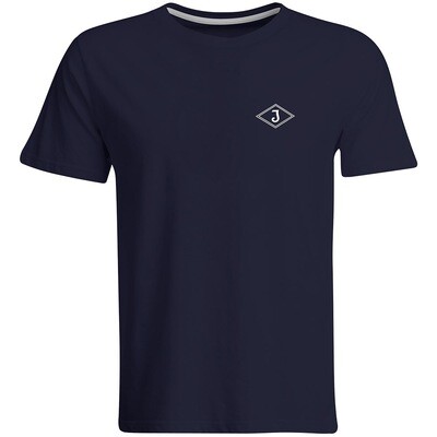 "100% original Binnenschiffer" T-Shirt (Motiv hinten / Round-Neck)