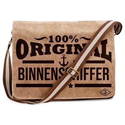 "100% original Binnenschiffer" Premium Vintage Messengertasche
