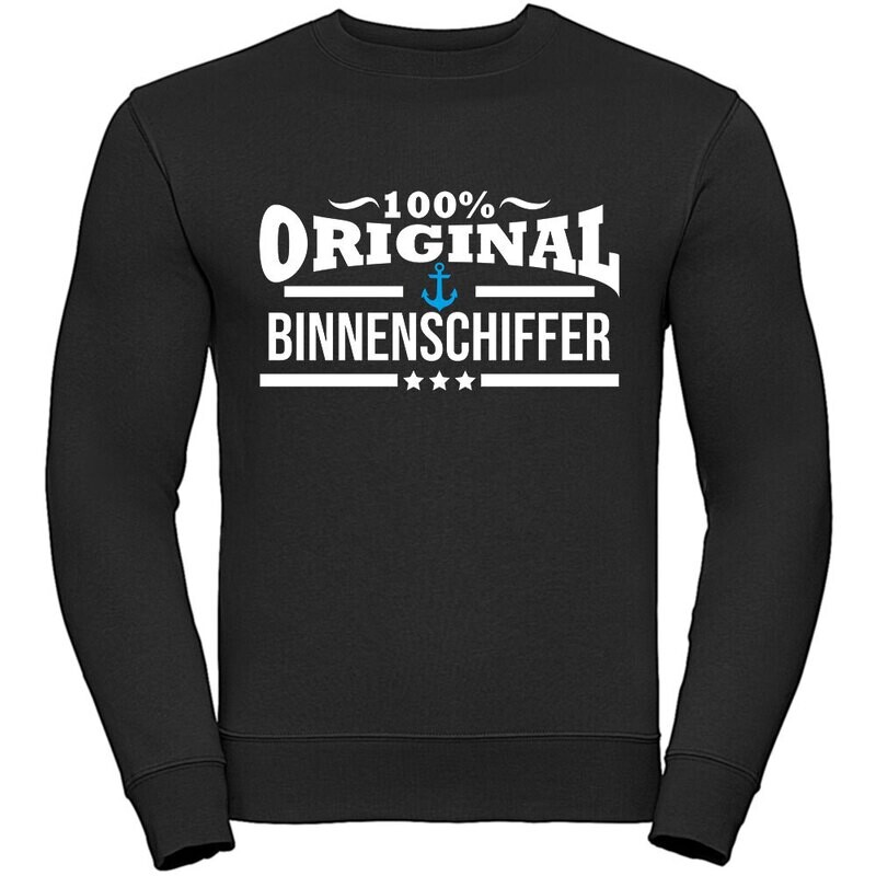 "100% original Binnenschiffer" Authentic Sweatshirt