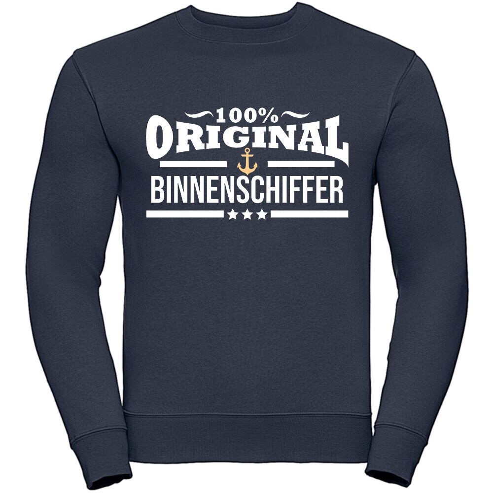 "100% original Binnenschiffer" Authentic Sweatshirt