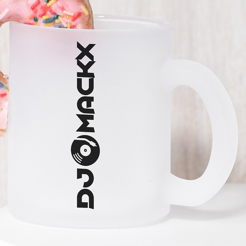 DJ Mackx Tasse aus gefrostetem Glas DJ Mackx Tasse aus gefrostetem Glas