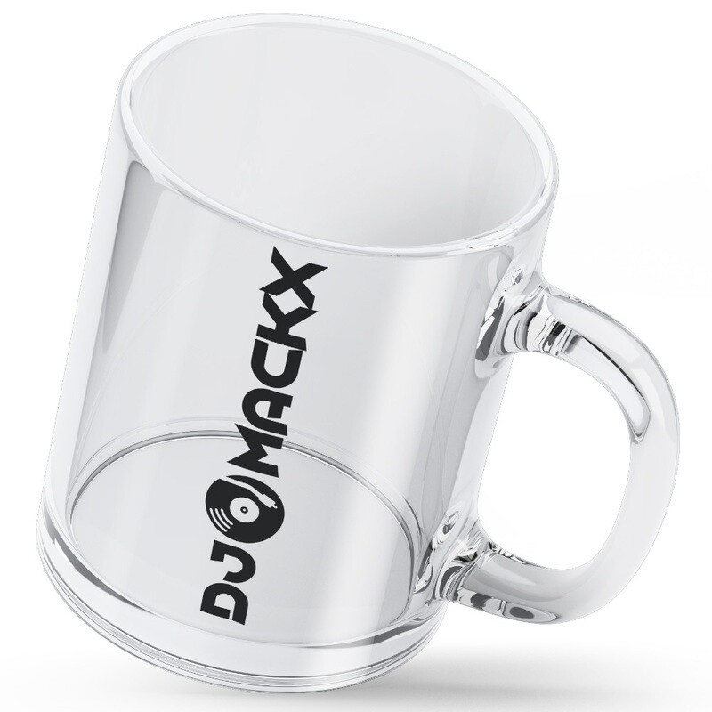 DJ Mackx Tasse aus klarem Glas