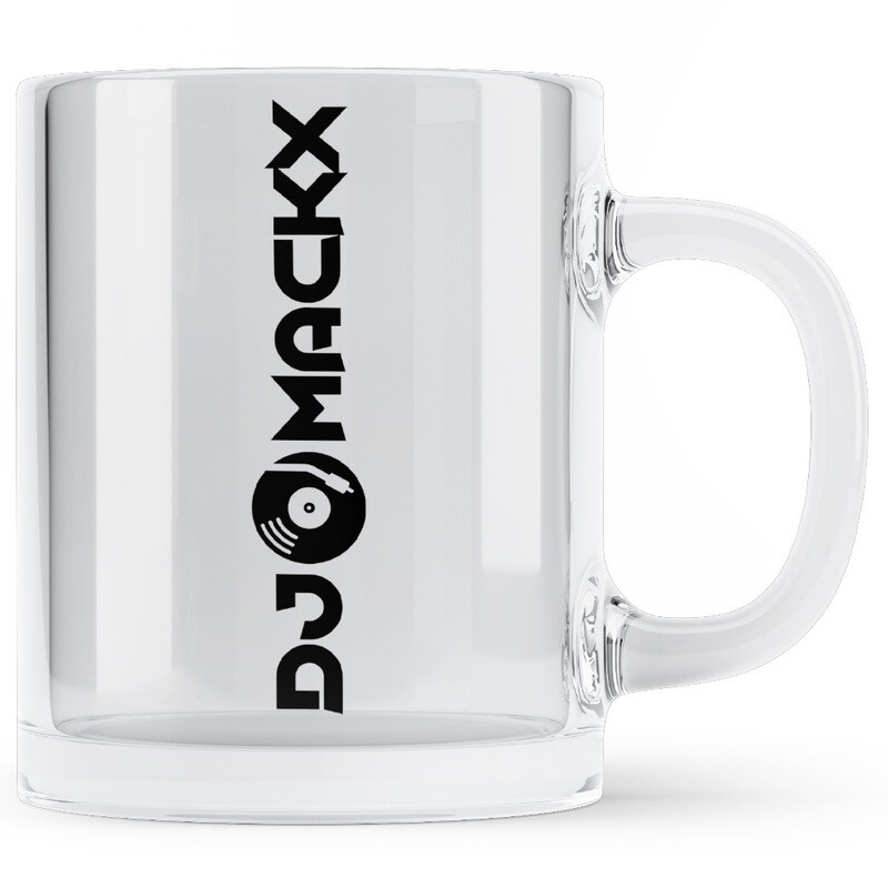 DJ Mackx Tasse aus klarem Glas