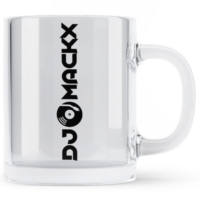 DJ Mackx Tasse aus klarem Glas