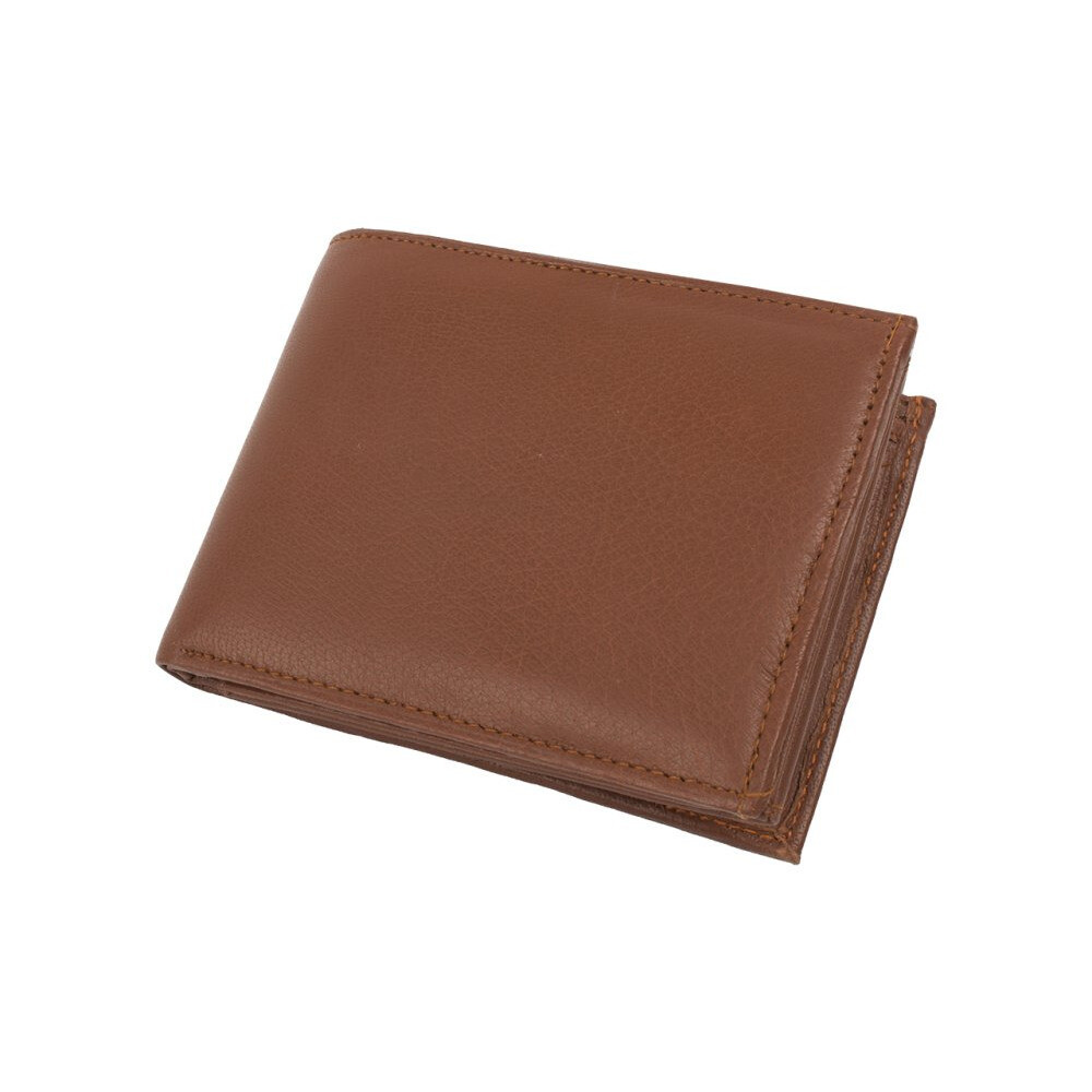 Geldbörse für Herren aus Nappaleder mit RFID Protect (Farbe Braun)
