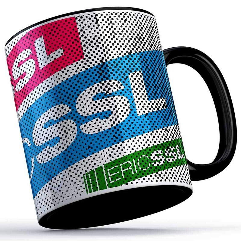 ERIC SSL Used-Look-Tasse (erhältlich in fünf Farben) ERIC SSL Used-Look-Tasse (erhältlich in fünf Farben)