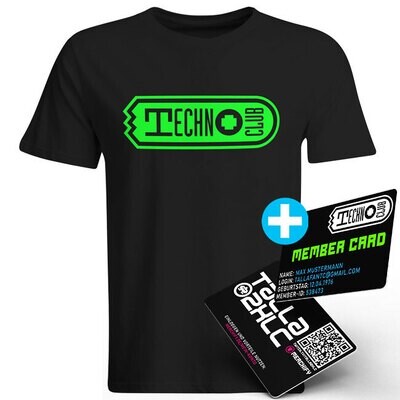 Legendary Technoclub T-Shirt (Men) + Technoclub Member Card inkl. 5 € Coupon Code