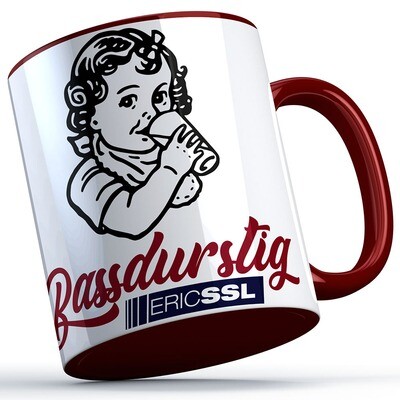 Eric SSL "Bassdurstig" Tasse (erhältlich in fünf Farben)