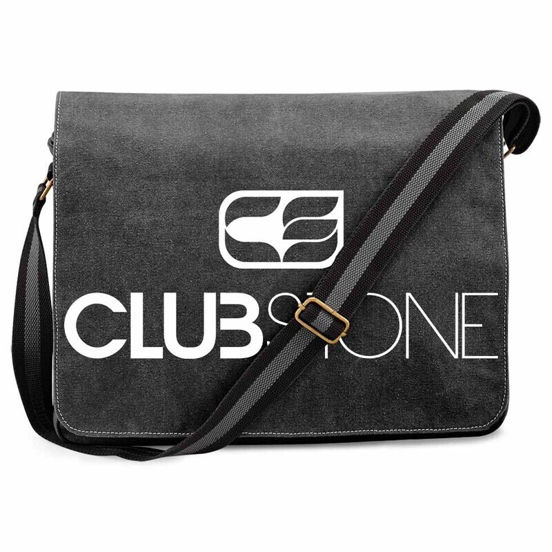 Clubstone Vintage Messenger Bag (Two lines)