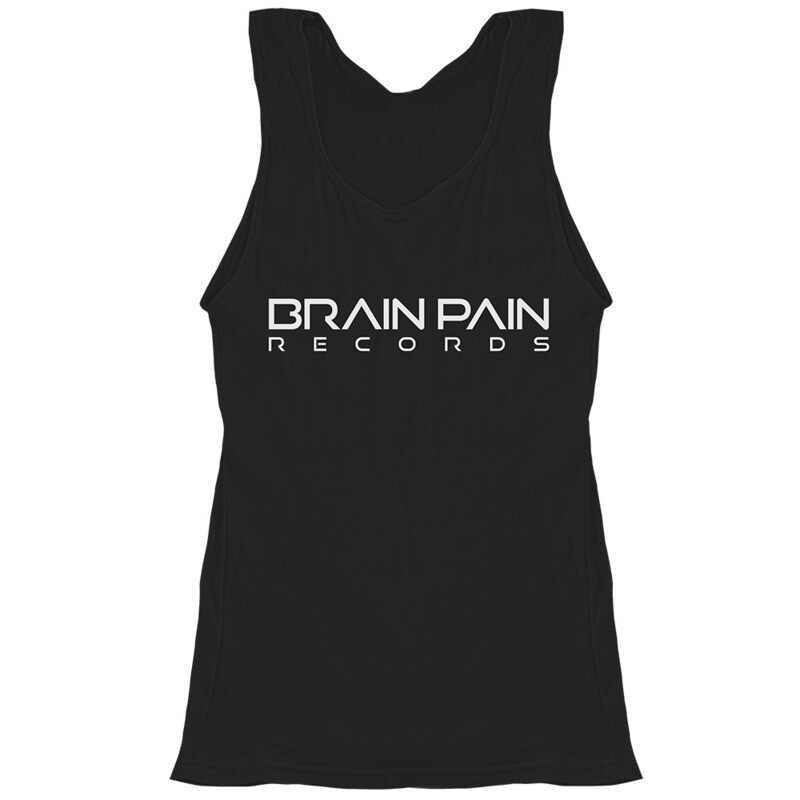 "BRAIN PAIN RECORDS" Tanktop / Text Design (Women)