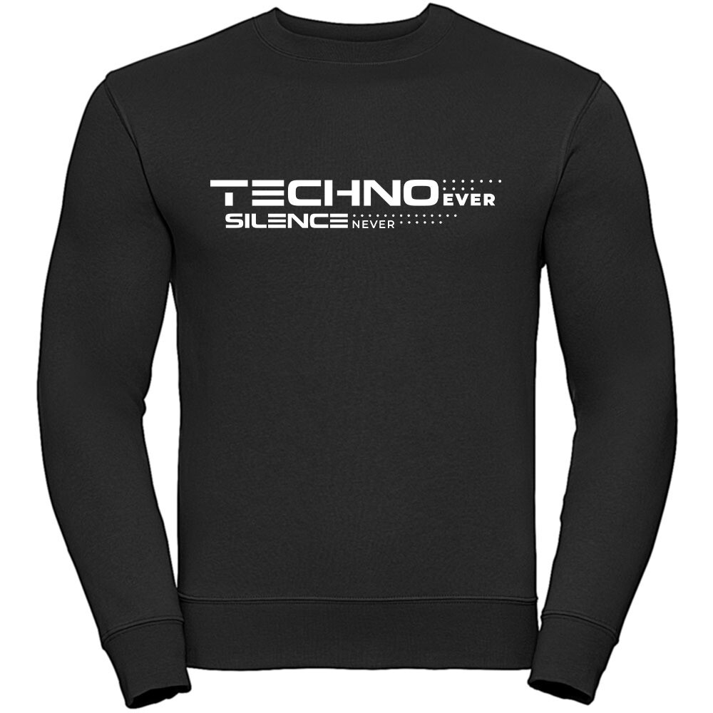 "Techno ever silence never" Authentic Sweatshirt by DEVN6  (Unisex)