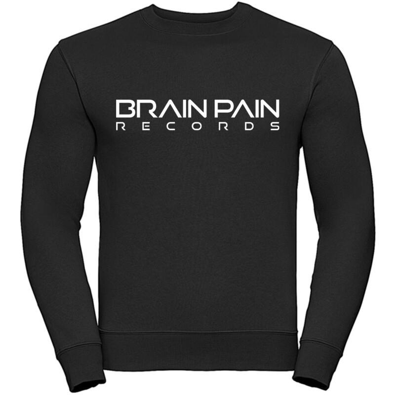 "BRAIN PAIN RECORDS" Authentic Sweatshirt / Text Design (Unisex)