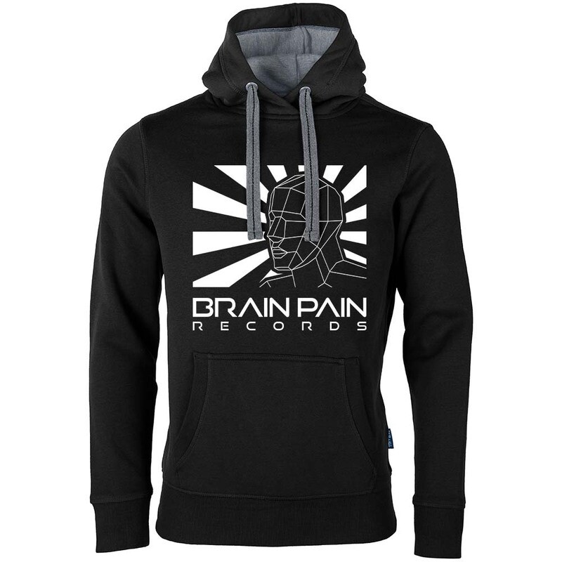"BRAIN PAIN RECORDS" Luxury Hoodie / Artwork Design (Unisex)