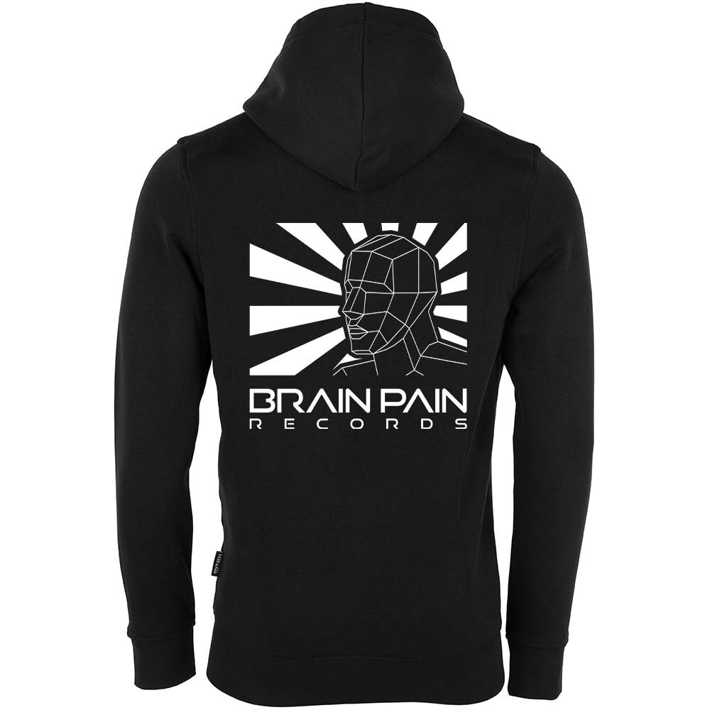 "BRAIN PAIN RECORDS" Luxury Zip-Hoodie / Artwork Design (Unisex)