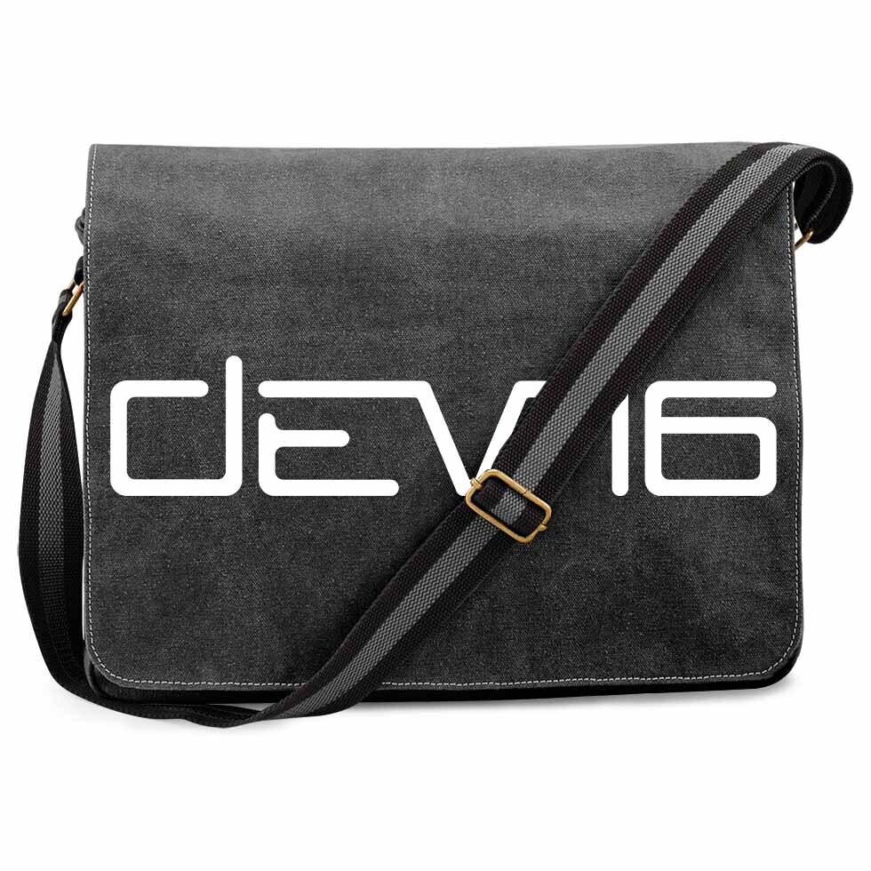 "DEVN6" Vintage Messenger Bag