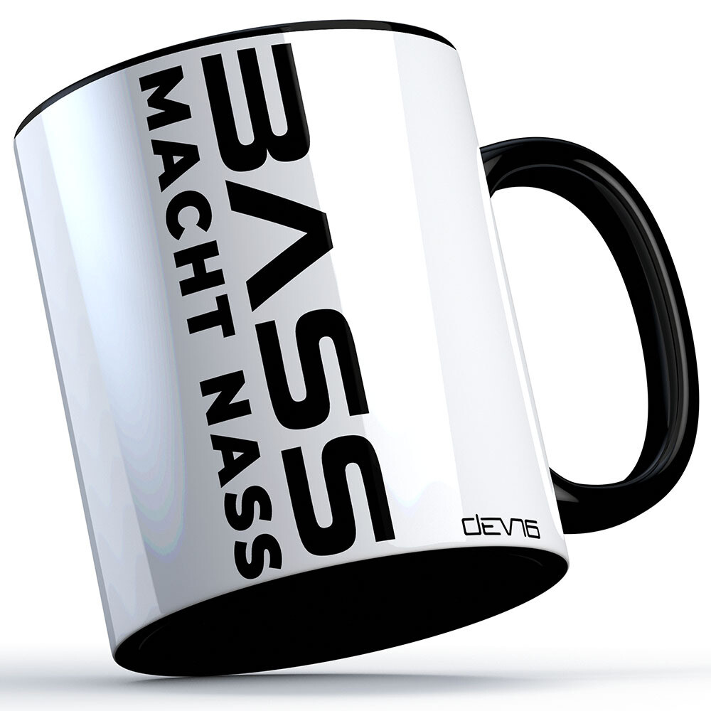 "Bass macht nass" Tasse by DEVN6