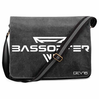 "Bassopfer" Vintage Messenger Bag by DEVN6
