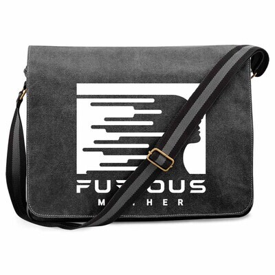 "FURIOUS MOTHER" Vintage Messenger Bag by DEVN6 / Artwork Design