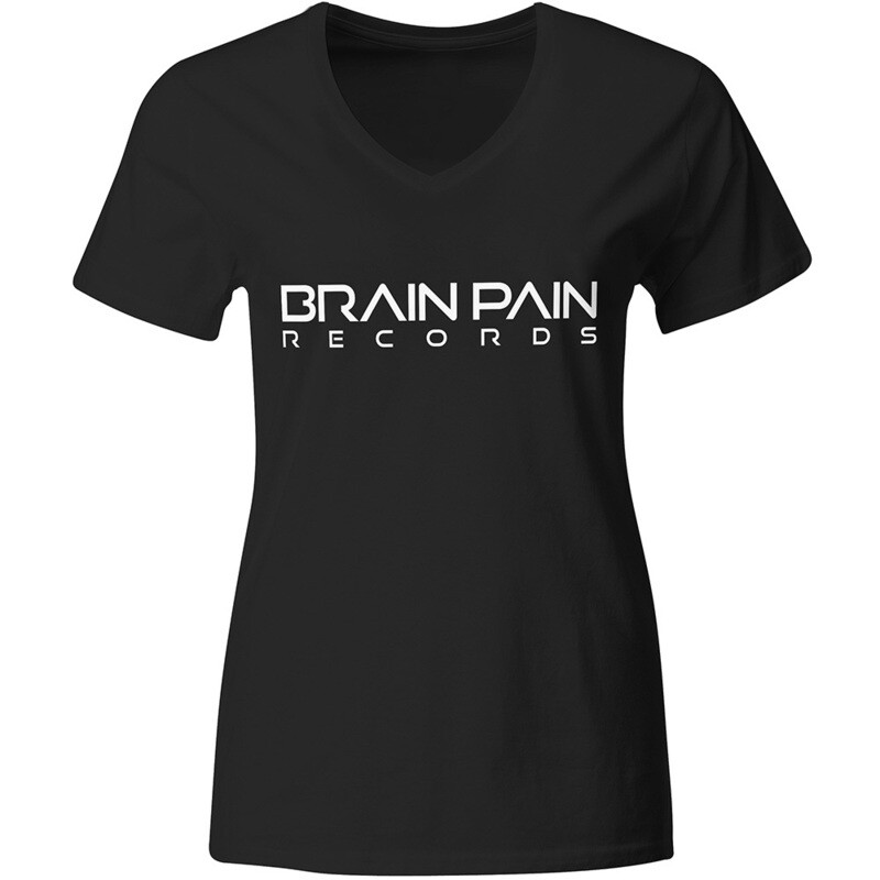 "BRAIN PAIN RECORDS" T-Shirt / Text Design (Women)
