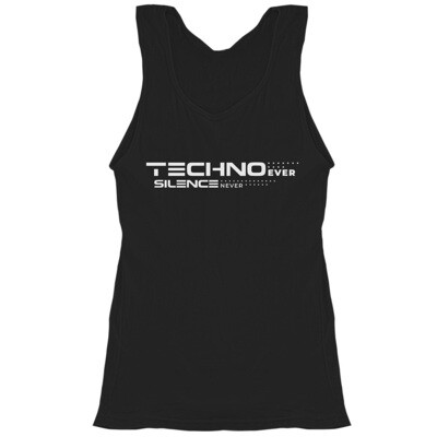 "Techno ever silence never" Tanktop by DEVN6 (Women)