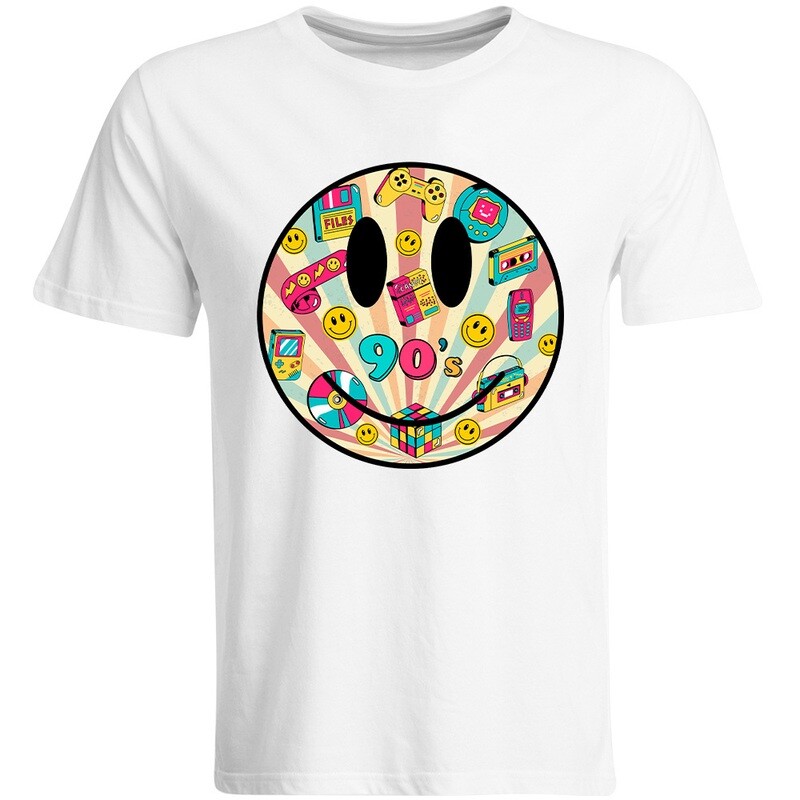 "90s Smiley" T-Shirt (Men)