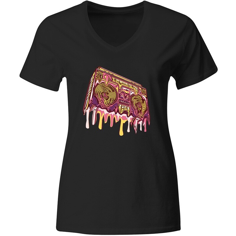 "Melting Ghettoblaster" T-Shirt (Women)