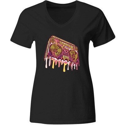 "Melting Ghettoblaster" T-Shirt (Women)