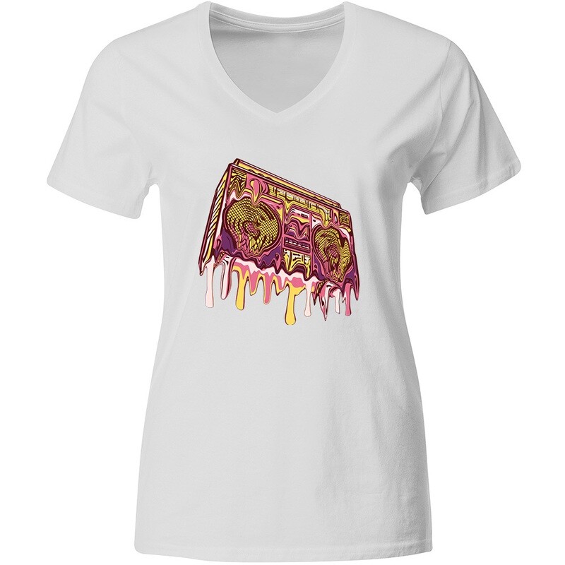 "Melting Ghettoblaster" T-Shirt (Women)