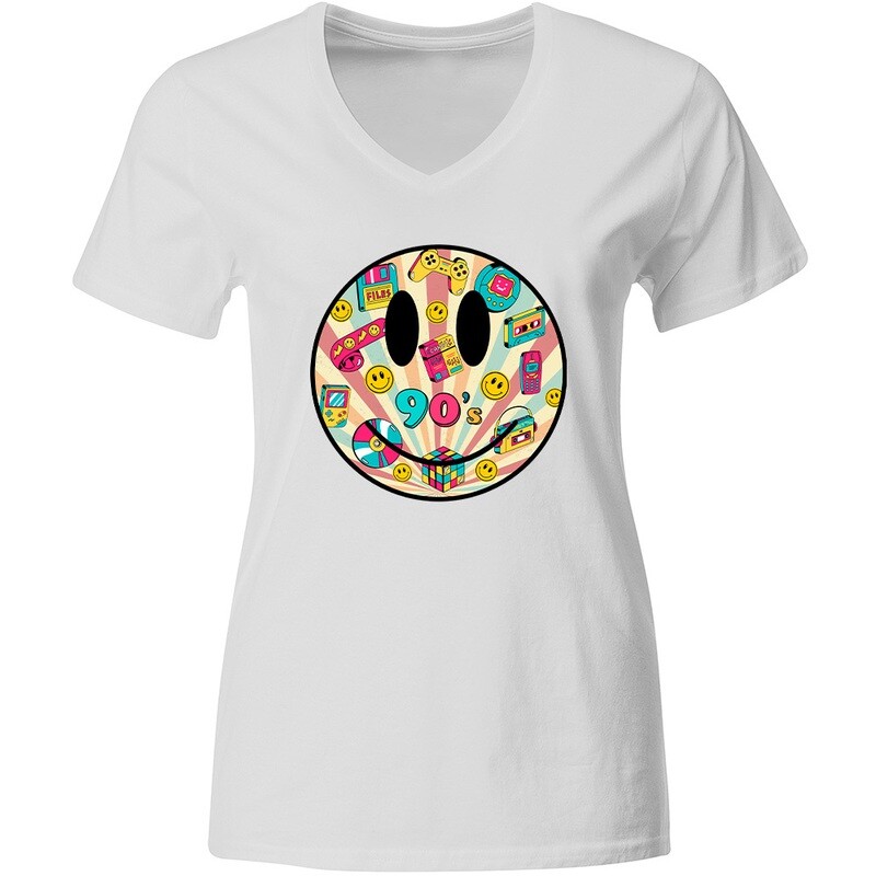 "90s Smiley" T-Shirt (Women)