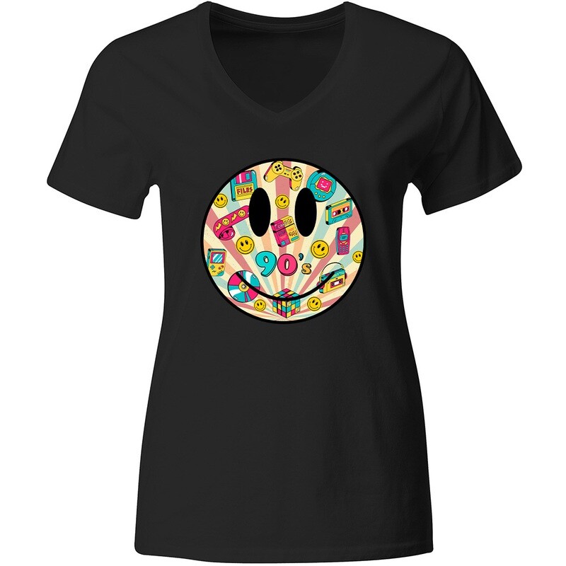 "90s Smiley" T-Shirt (Women)