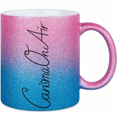 CarismaOnAir Luxury Glitzertasse mit Farbverlauf (erhältlich in fünf funkelnden Varianten)