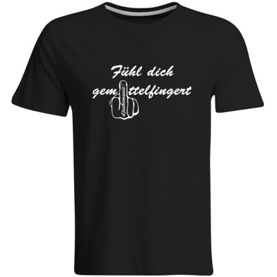 "Fühl dich gemittelfingert" DJ Sebimusic T-Shirt (Men)