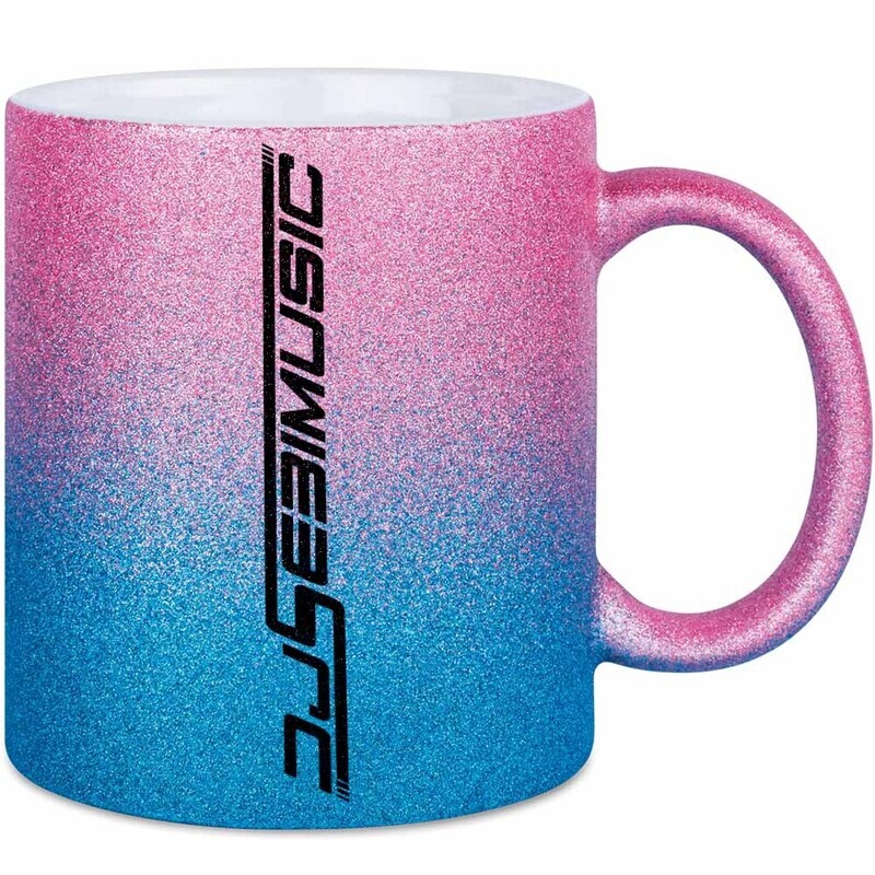 DJ Sebimusic Luxury Glitzertasse mit Farbverlauf (erhältlich in fünf funkelnden Varianten)