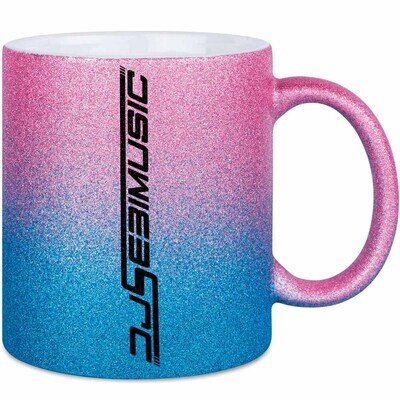 DJ Sebimusic Luxury Glitzertasse mit Farbverlauf (erhältlich in fünf funkelnden Varianten)