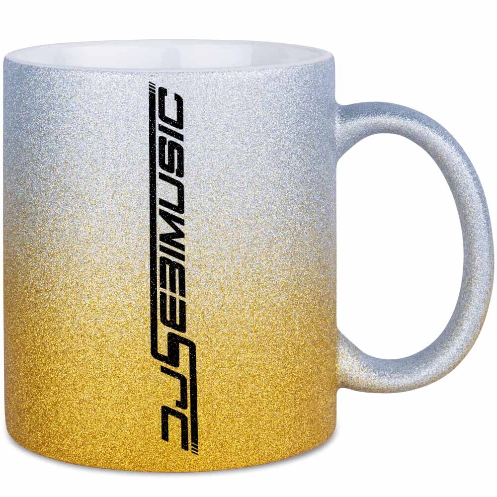 DJ Sebimusic Luxury Glitzertasse mit Farbverlauf (erhältlich in fünf funkelnden Varianten)