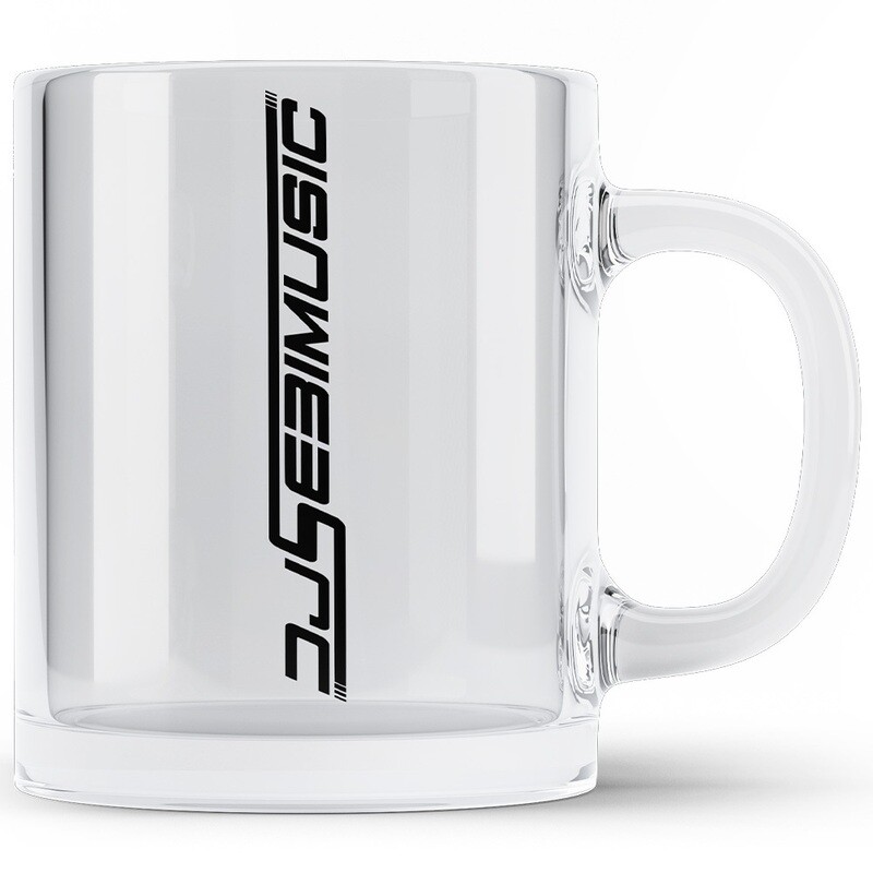 DJ Sebimusic Tasse aus klarem Glas