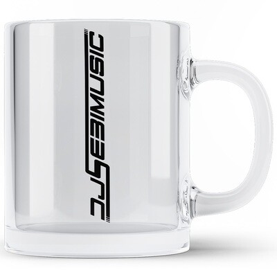 DJ Sebimusic Tasse aus klarem Glas