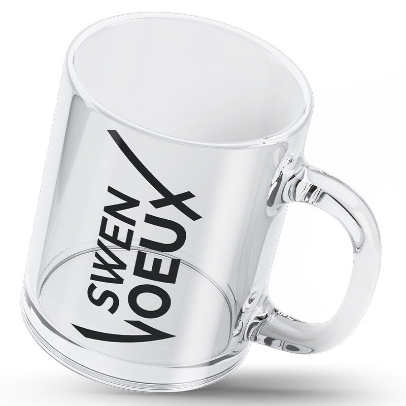 Swen Voeux Tasse aus klarem Glas