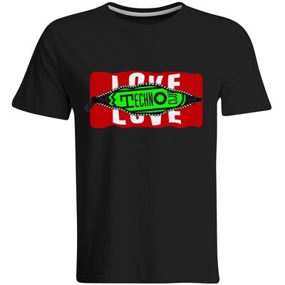 Behind the Zip: Love/Technoclub T-Shirt (Men)