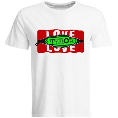 Behind the Zip: Love/Technoclub T-Shirt (Men)